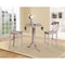 International Concepts Round 42 in Rd Pedestal Bar Height Table, 2 Bar Height Stools, Washed Gray Taupe, 42 W, 42 L, Wood K09-42DPT-S6133-2 - alternate 4